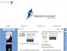 Tablet Screenshot of freedominchrist.com